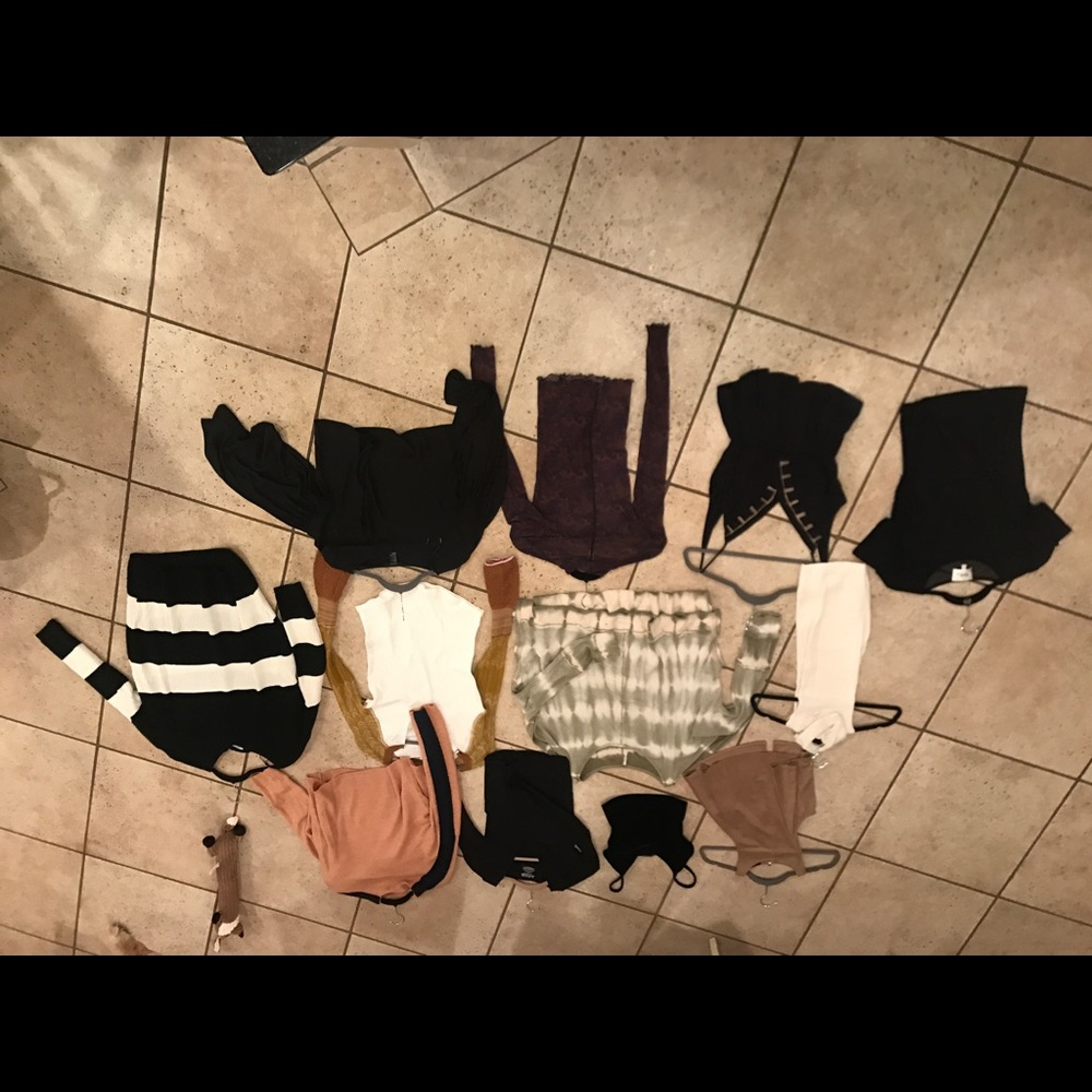 bunch of free people and urban outfitters clothes